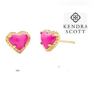 *new*  Kendra Scott Anna Magnesite 14K Gold Over Brass Stud Earrings